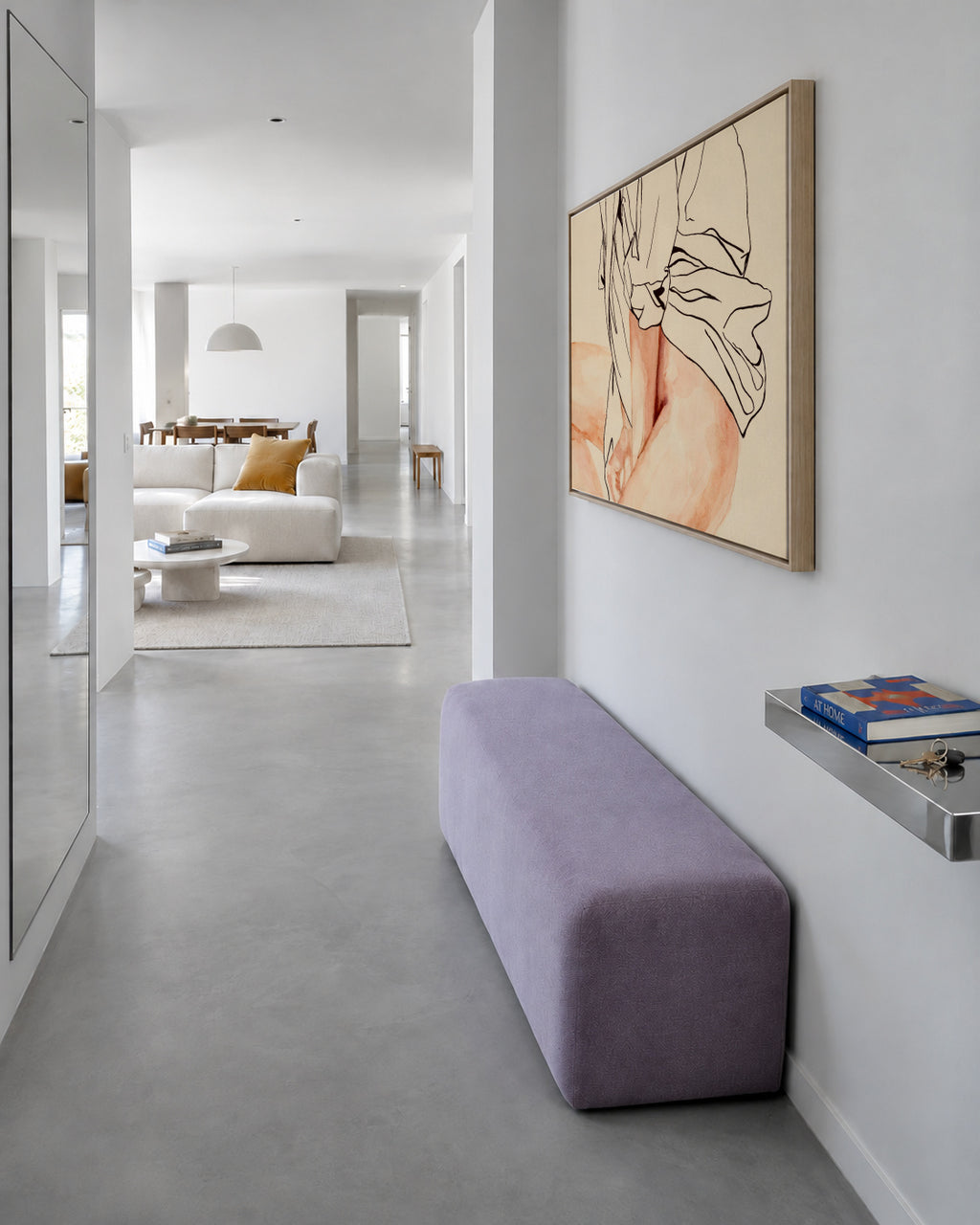 Shame - Framed canvas in an interior