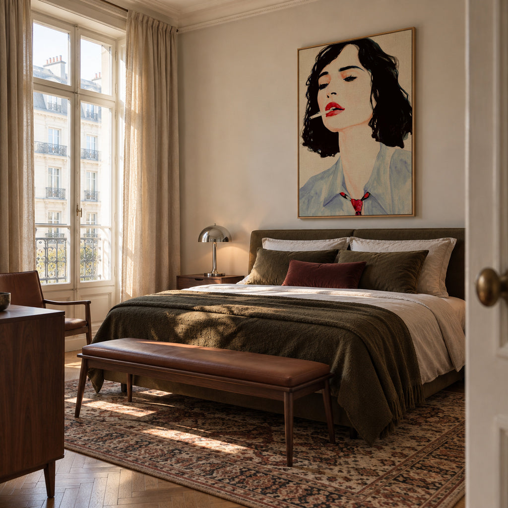 La rêve français - Framed canvas in an interior