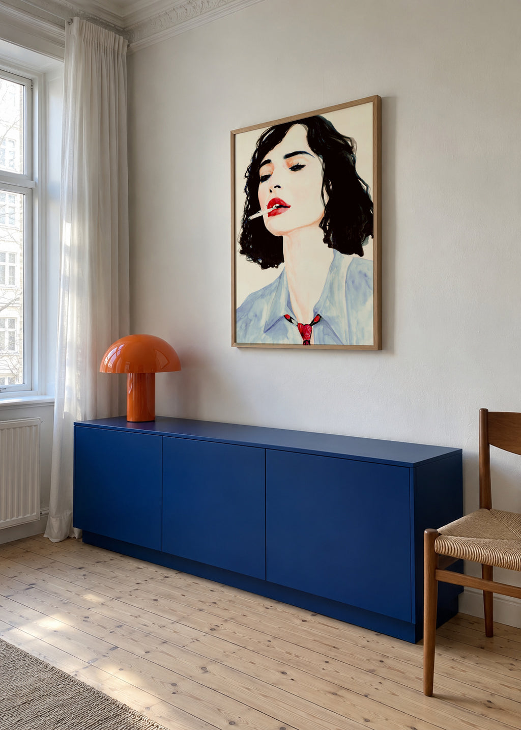 La rêve français - Framed poster in an interior