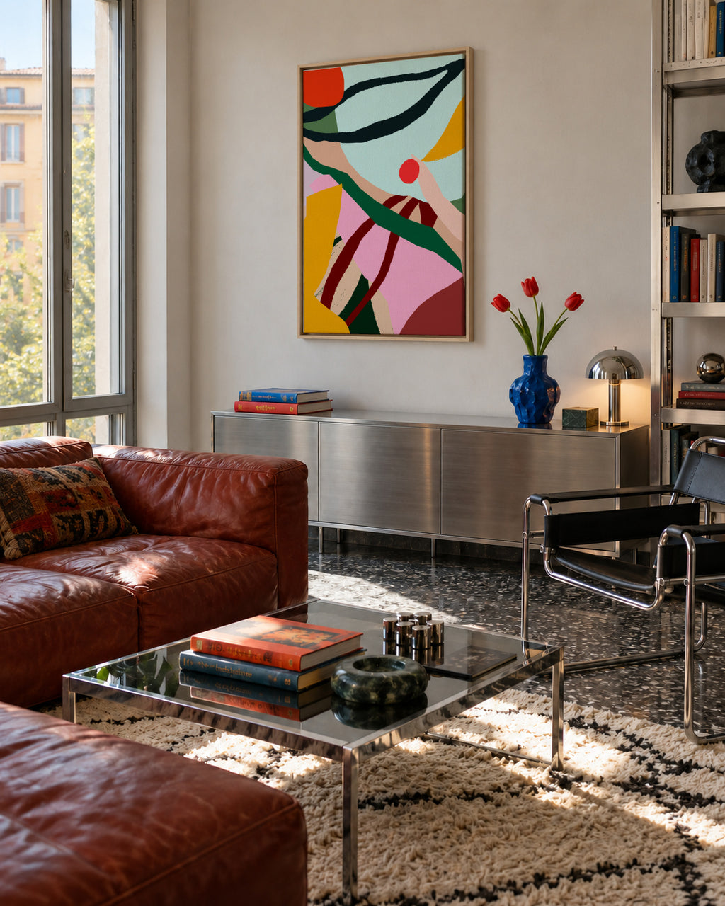 Maribondo - Framed canvas in an interior