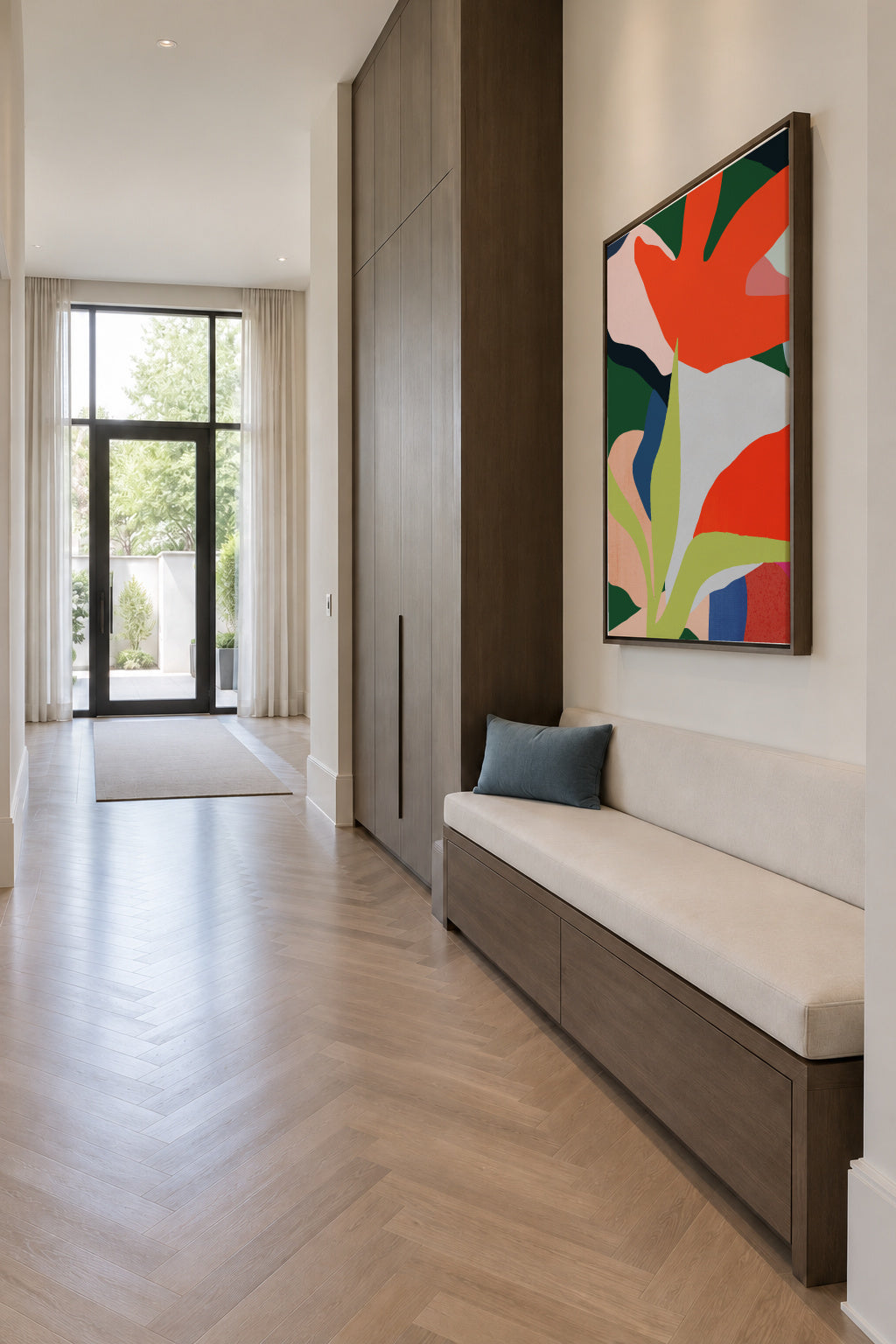 Ponta verde - Framed canvas in an interior