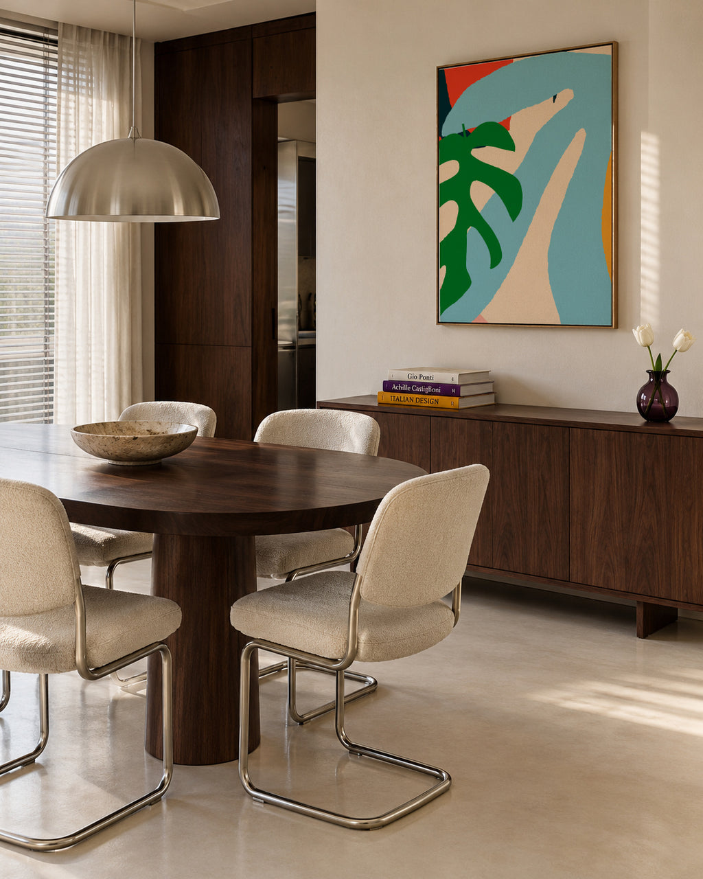 Garça torta - Framed canvas in an interior