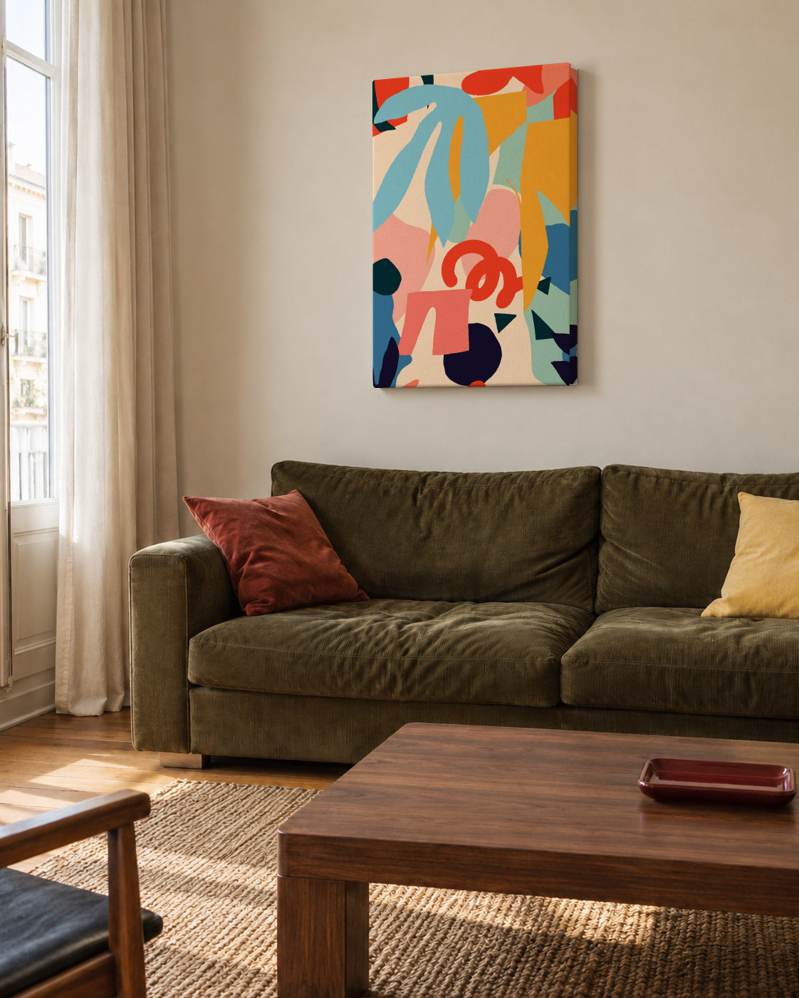 Gunga - Unframed canvas in an interior