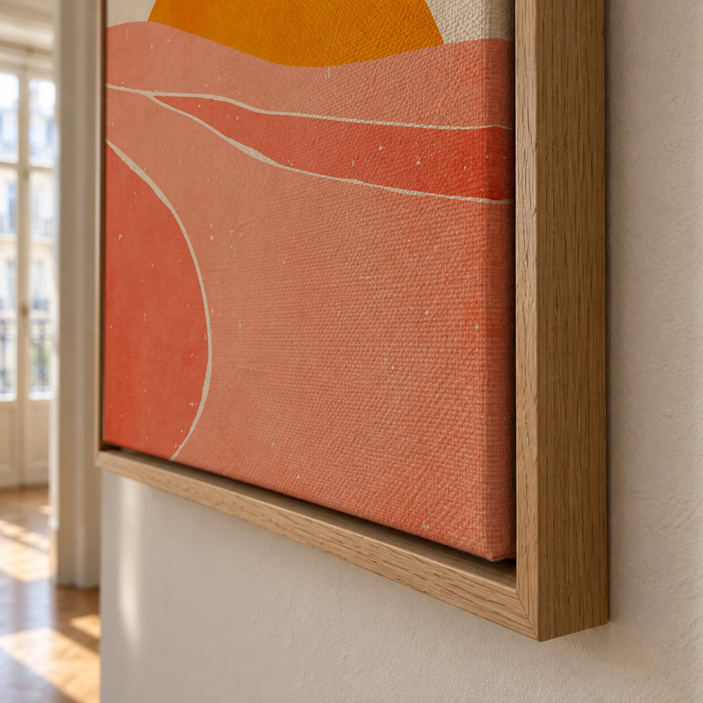 Dancing in The Sun - Framed canvas detail