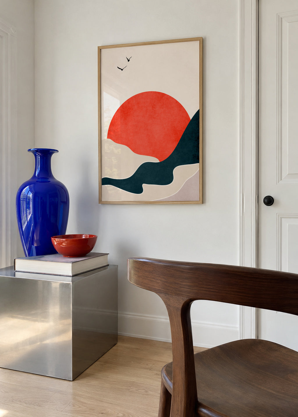 Drowning Sun - Framed poster in an interior