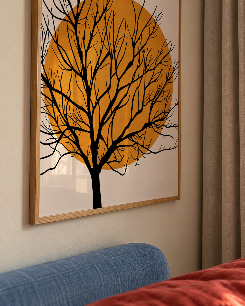 Hiding Sun - Framed poster detail