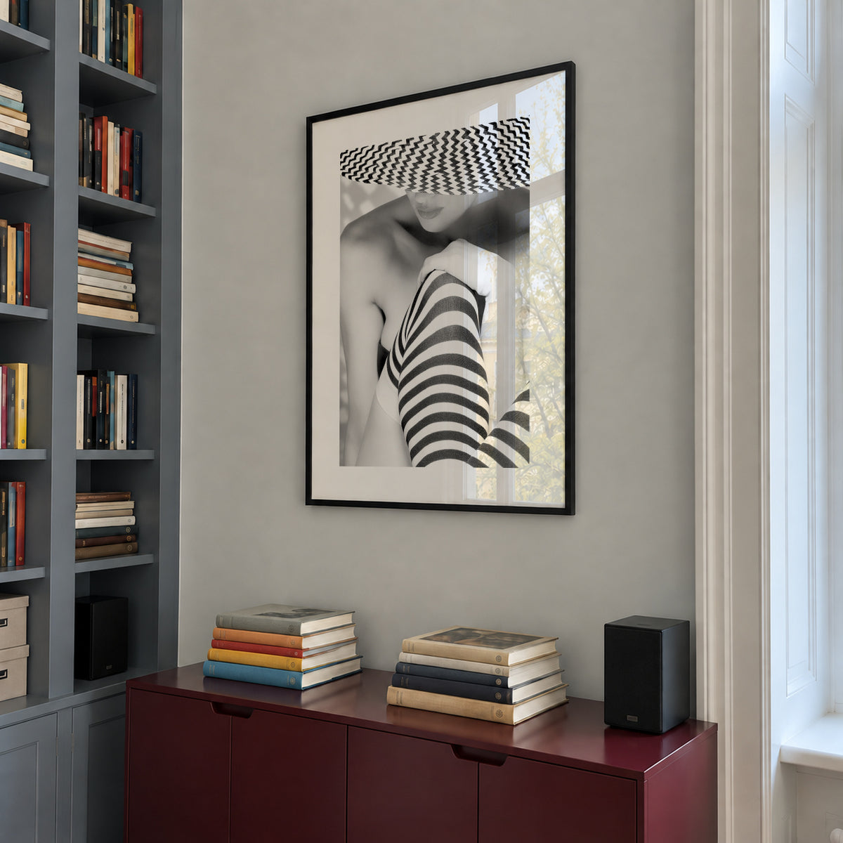 Zagging that Zig - Framed poster in an interior