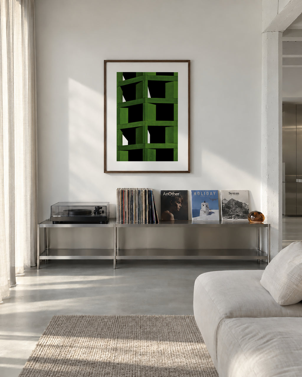 under construction - Framed poster in an interior
