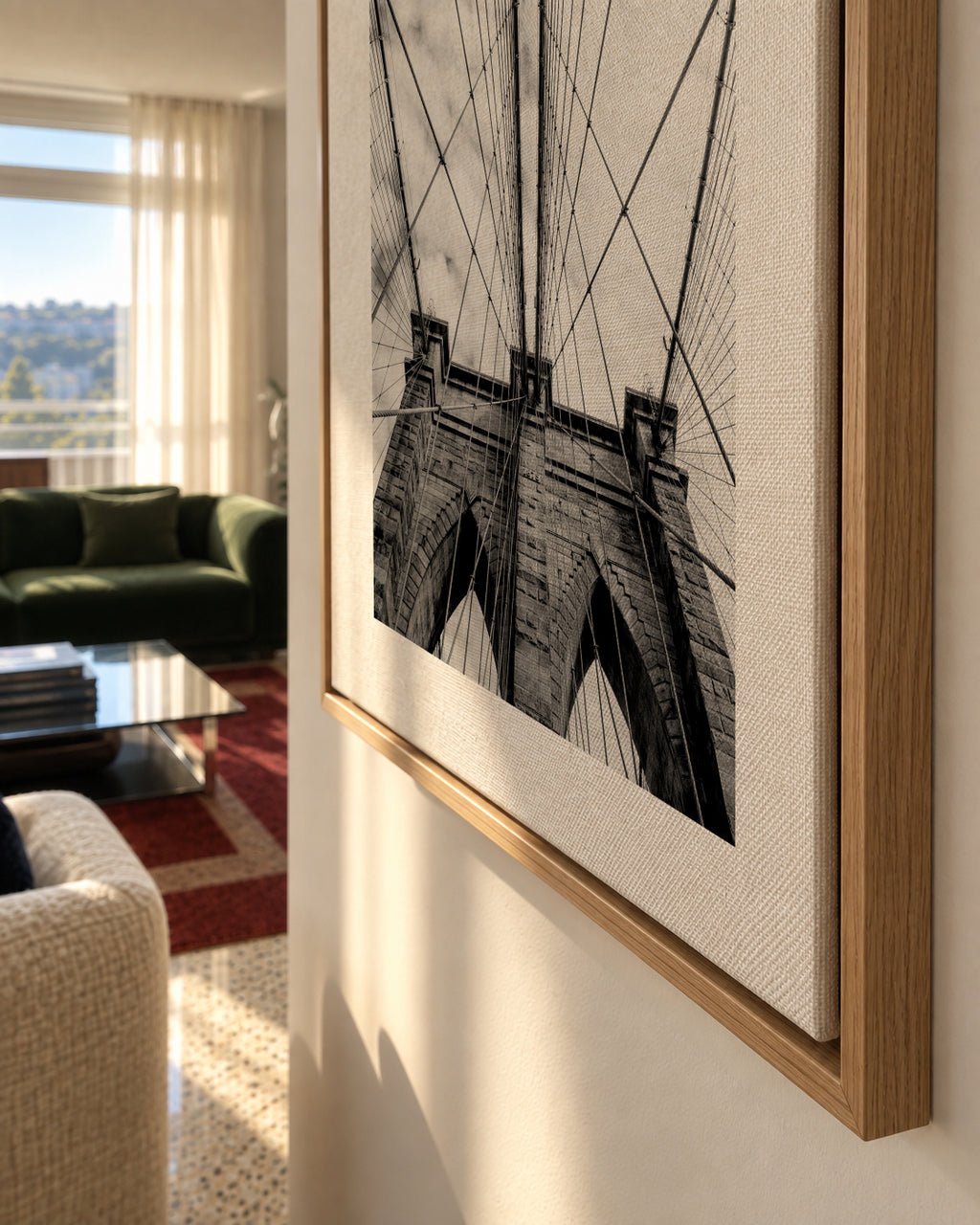 The bridge - Framed canvas detail