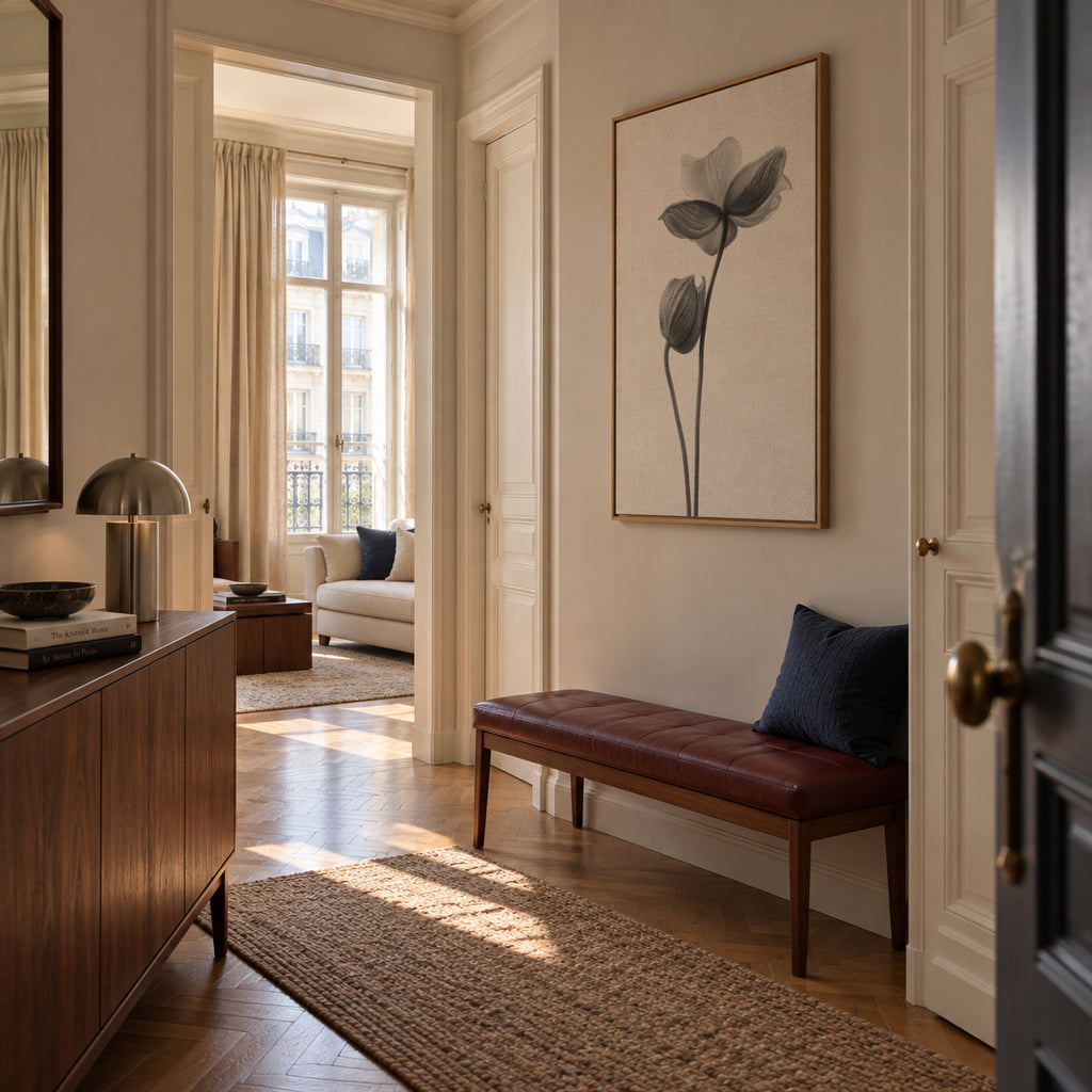 A little touch monochrome - Framed canvas in an interior
