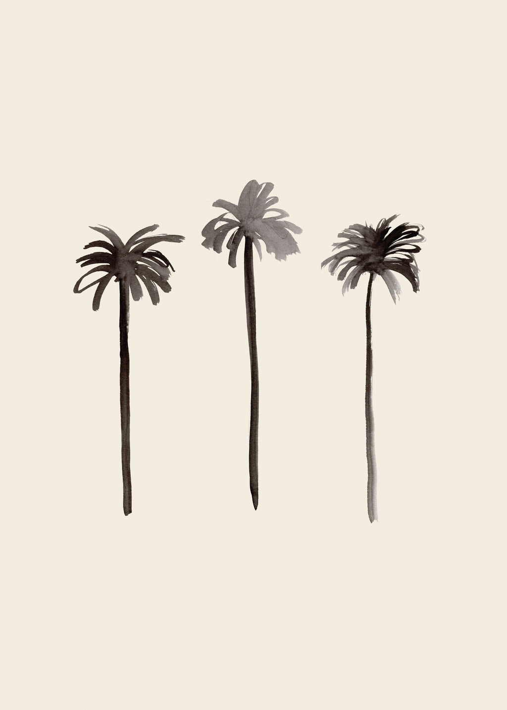 Palm Trees Ink - Unframed art print