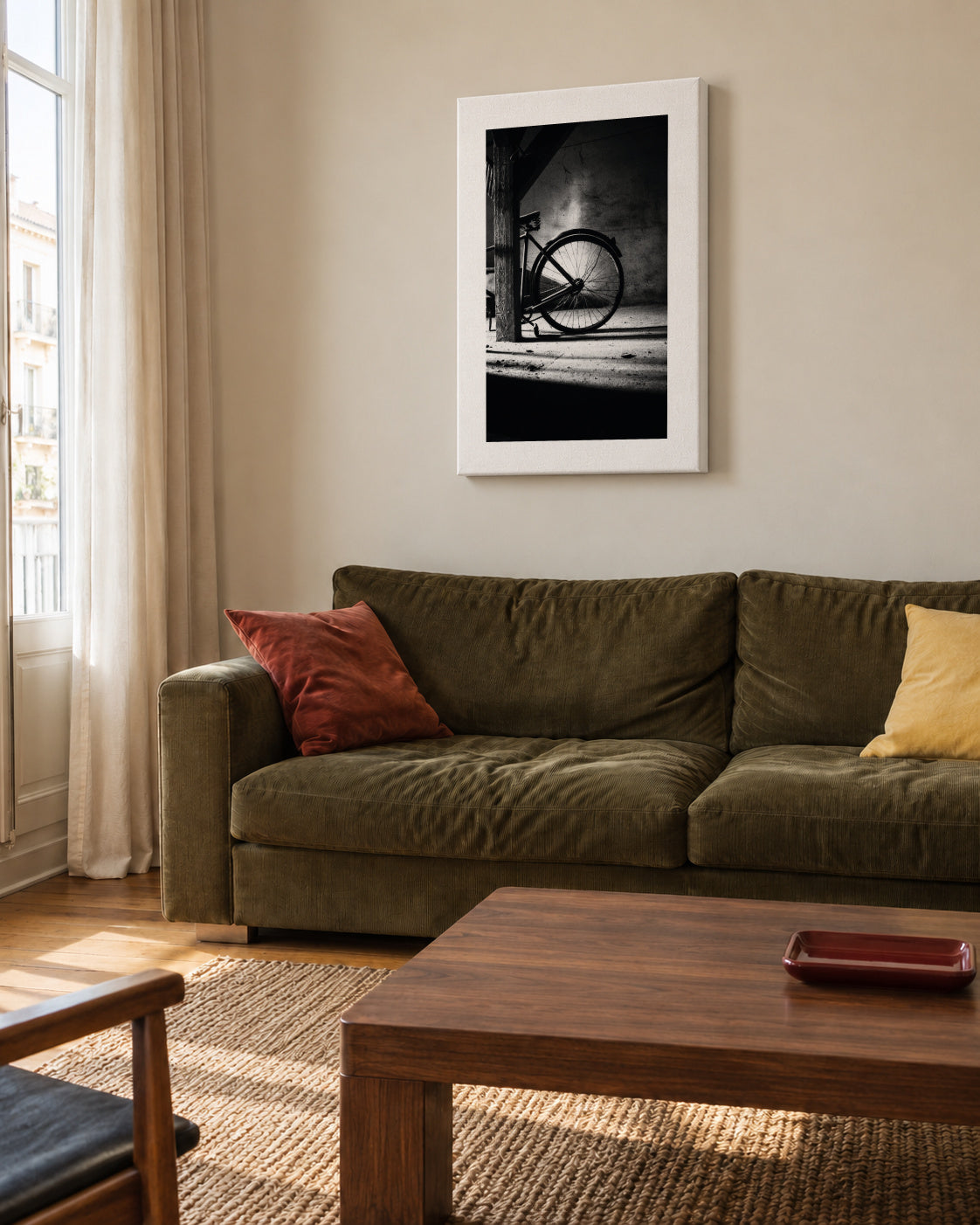 No. 315 - Unframed canvas in an interior