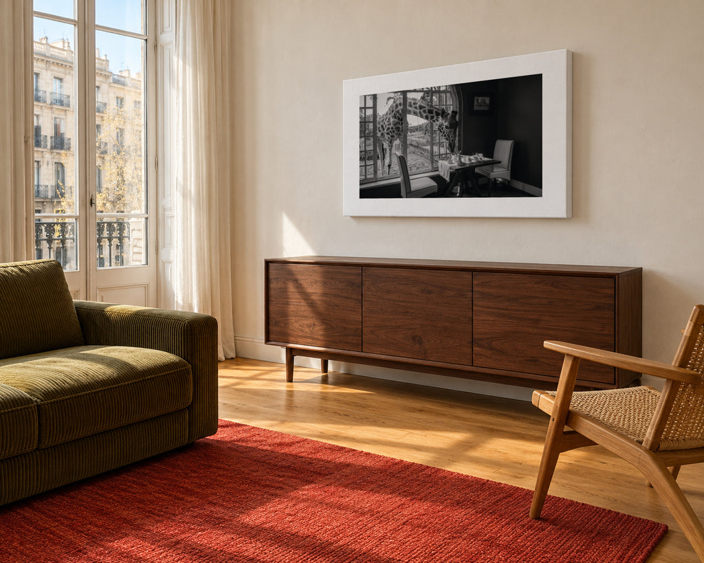 Breakfast time - Unframed canvas in an interior