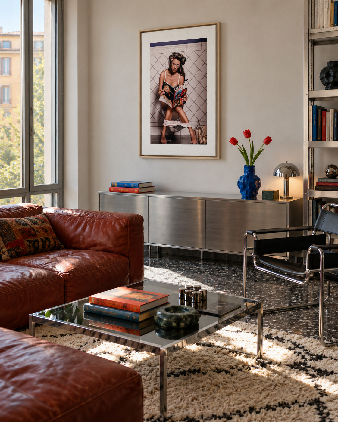 Multitasking - Framed canvas in an interior