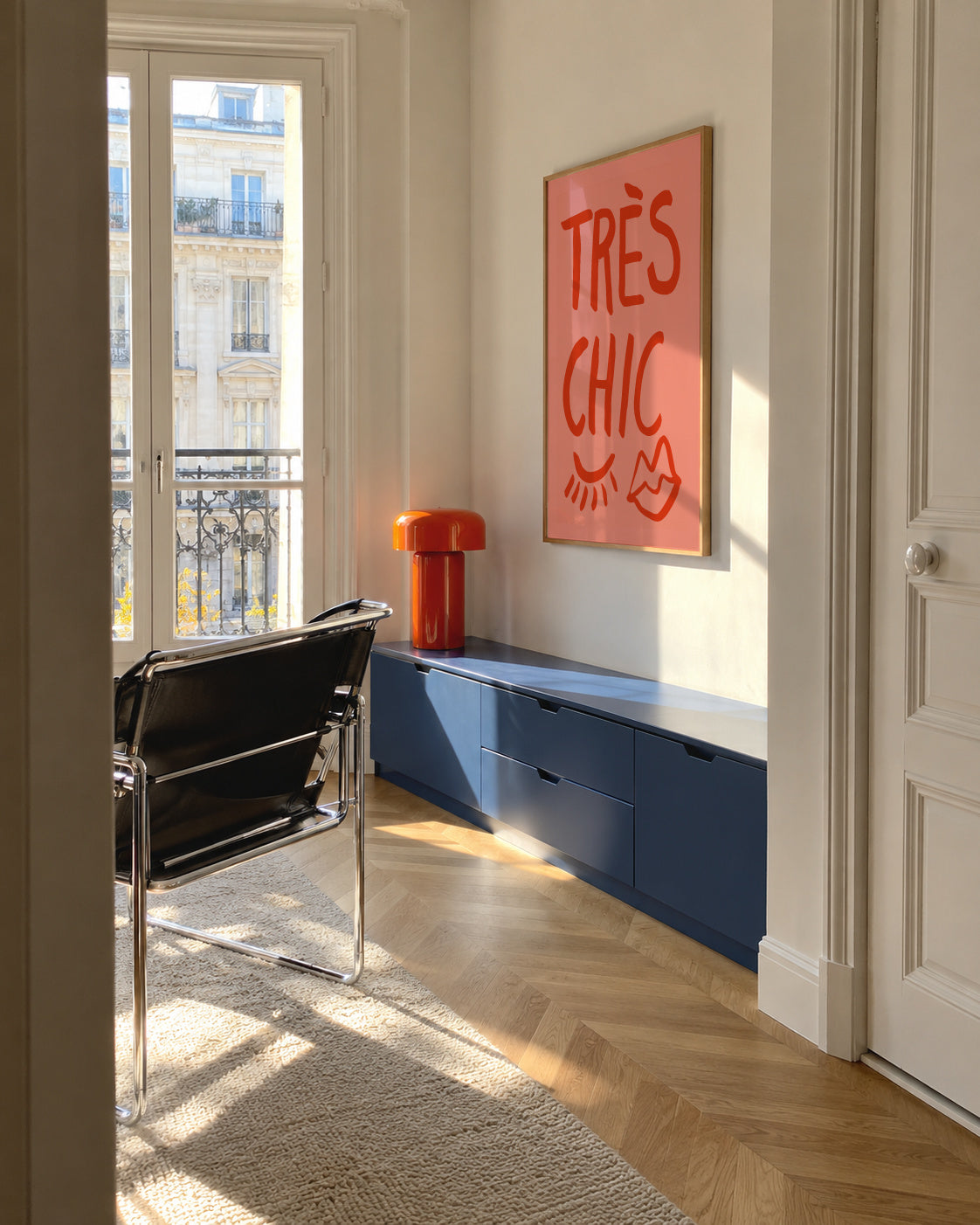TrAus Chic Pink - Framed poster in an interior