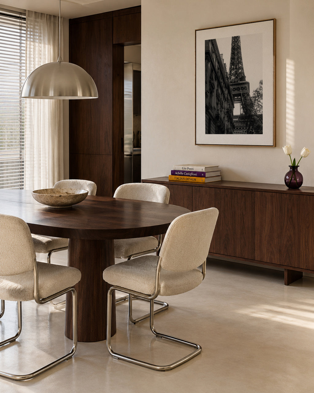 Eiffel Tower III - Framed canvas in an interior
