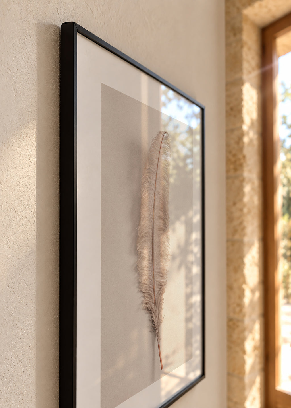 Feather II - Framed poster detail