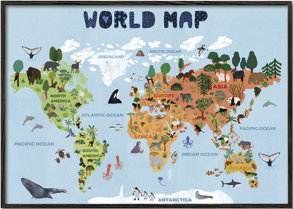 World map for kids - jotadejai