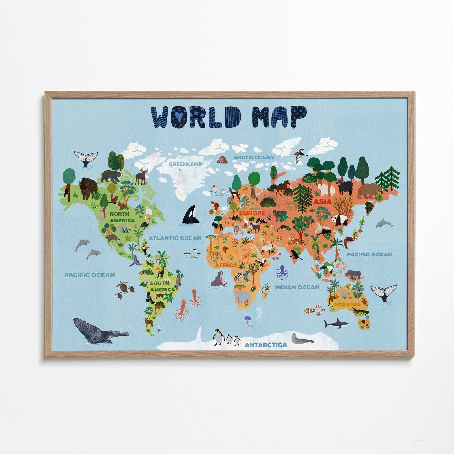 World map for kids - jotadejai