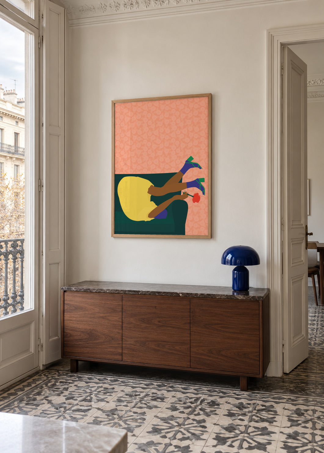 New Year's Eve - Framed poster in an interior