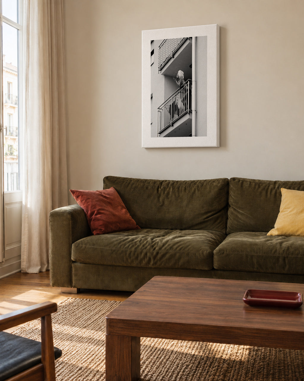 Nika - Unframed canvas in an interior