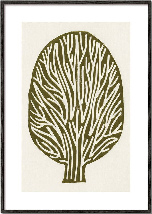 Linocut Tree - Alisa Galitsyna