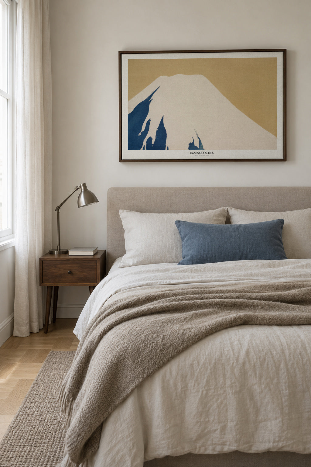 Mount Fuji From Momoyogusa - Framed canvas in an interior