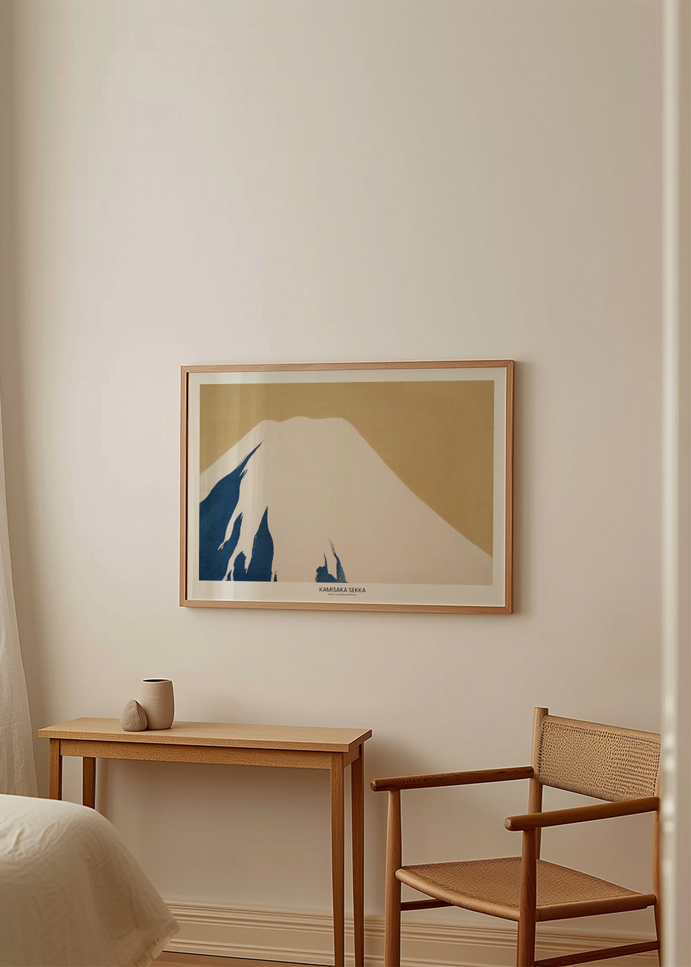 Mount Fuji From Momoyogusa - Framed poster in an interior