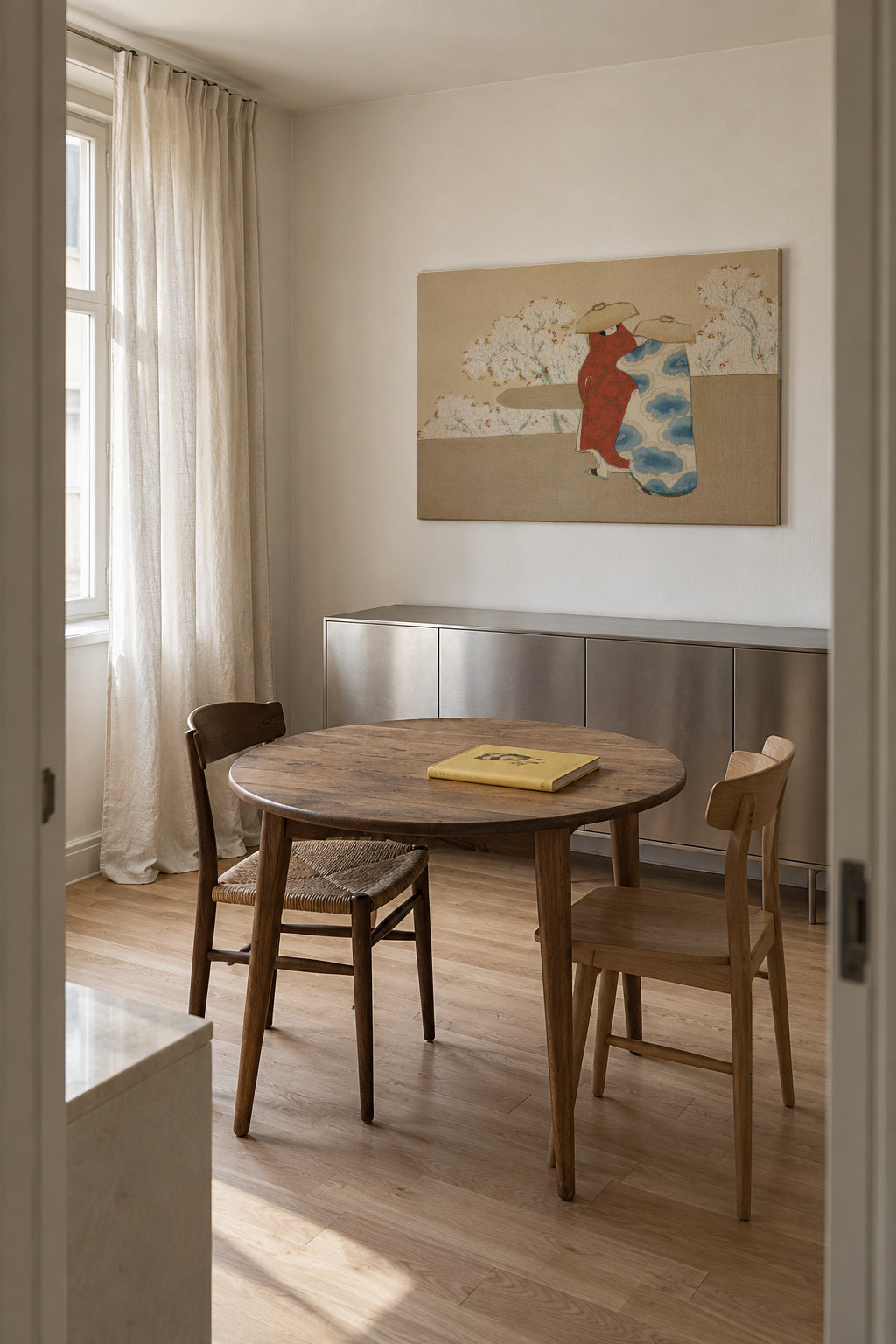 Hanami season from Momoyogusa - Unframed canvas in an interior