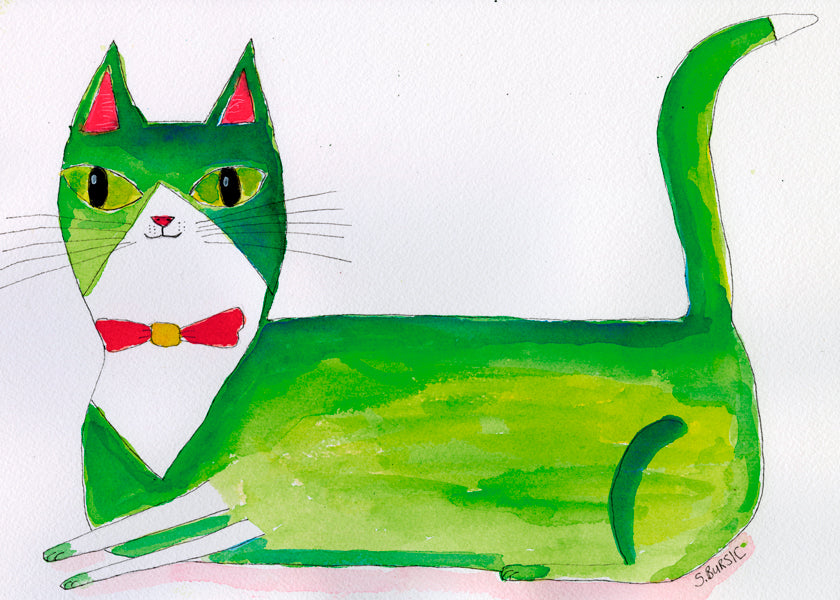 The green cat - Sharyn Bursic