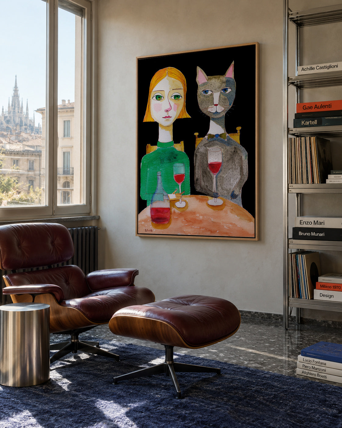 Best Friends - Framed canvas in an interior