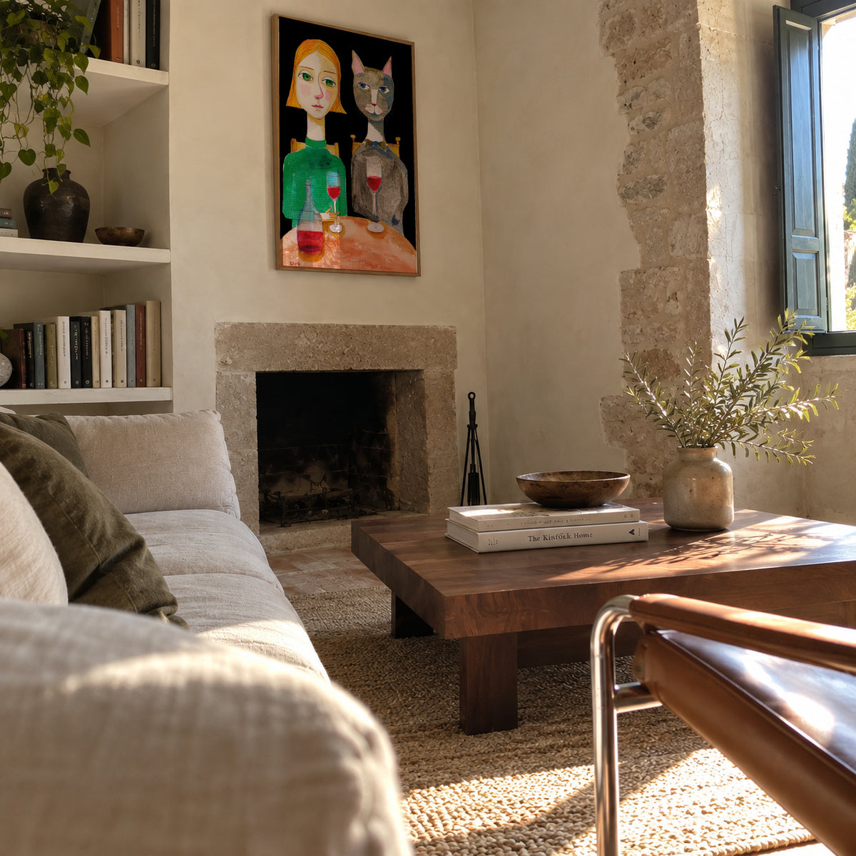Best Friends - Framed poster in an interior