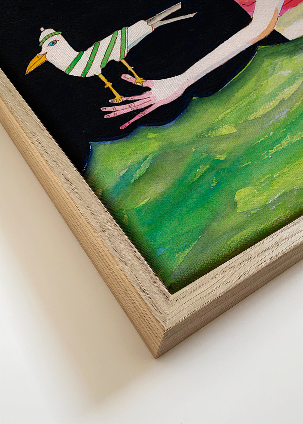 Swimming Lady with birds - Sharyn Bursic