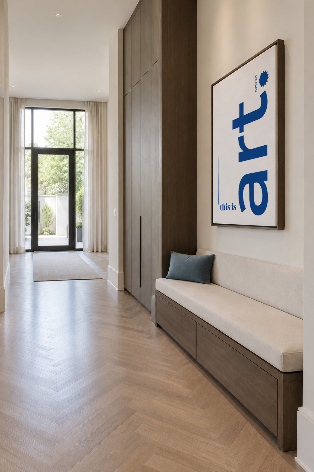 This is Art (hello art) - Framed canvas in an interior
