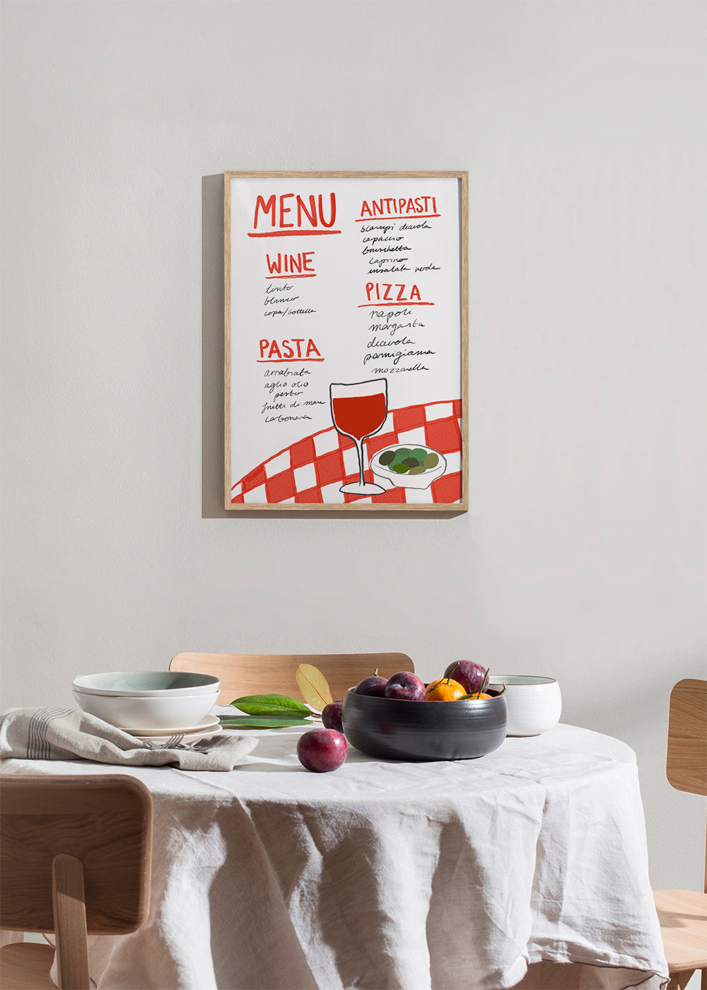 Italian Menu - Athene Fritsch