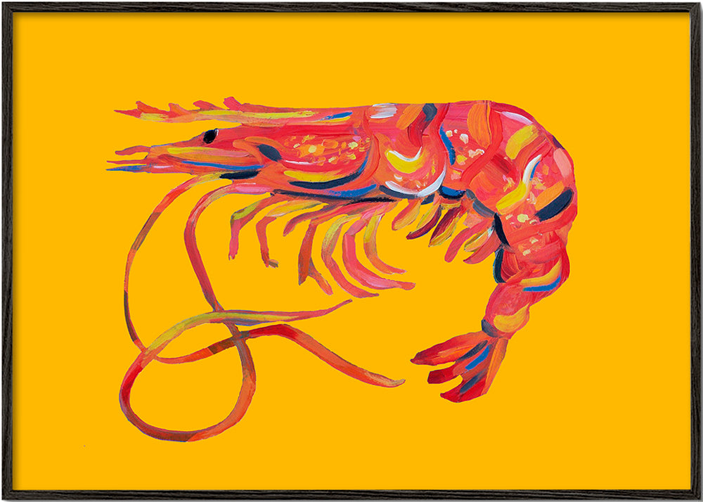 Prawn On Yellow - Alice Straker