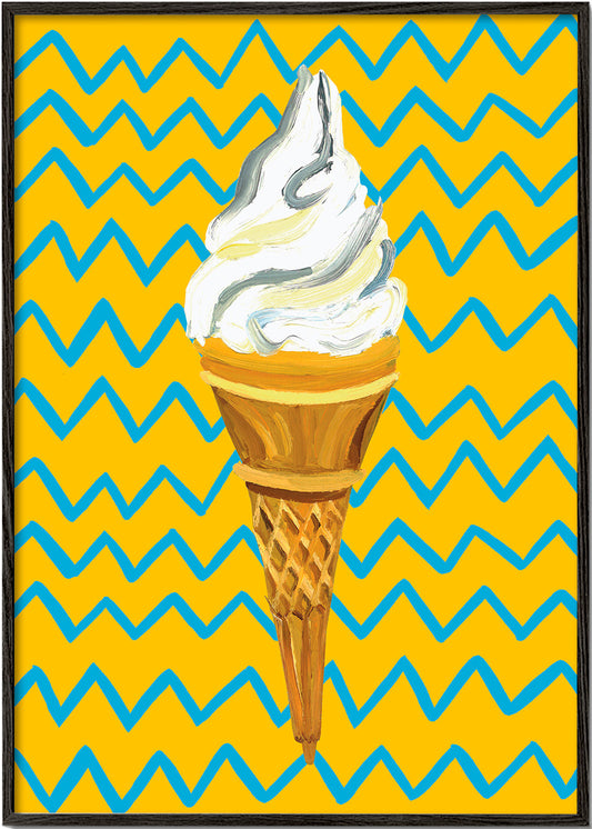 Ice Cream Yellow Zigzag - Alice Straker