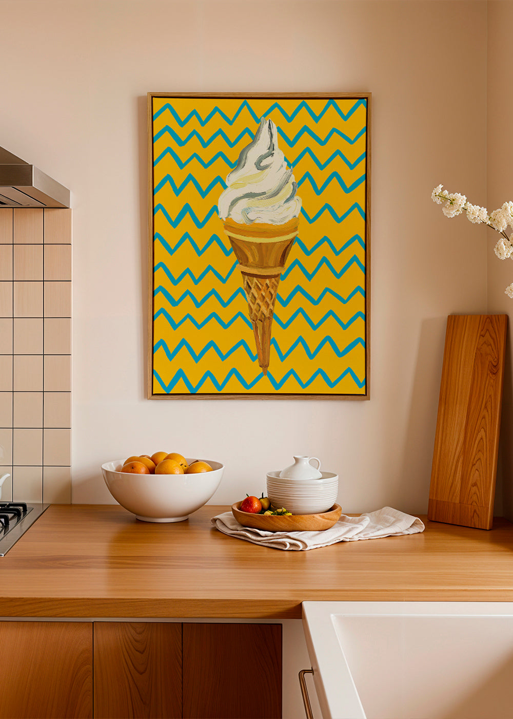 Ice Cream Yellow Zigzag - Alice Straker