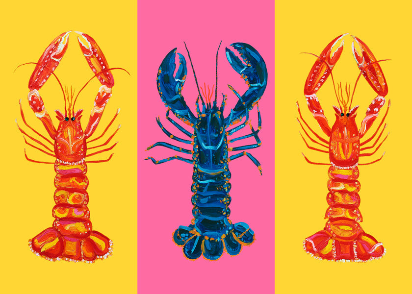 Lobster Langoustines Pop Art 2 - Alice Straker