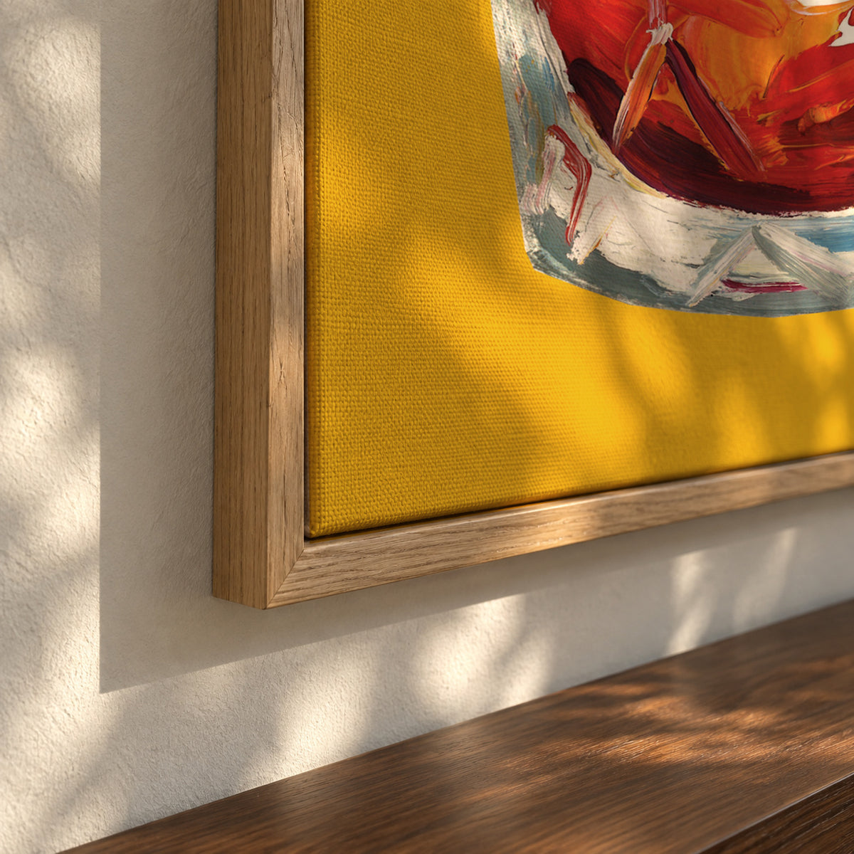 Negroni On Sunshine - Framed canvas detail