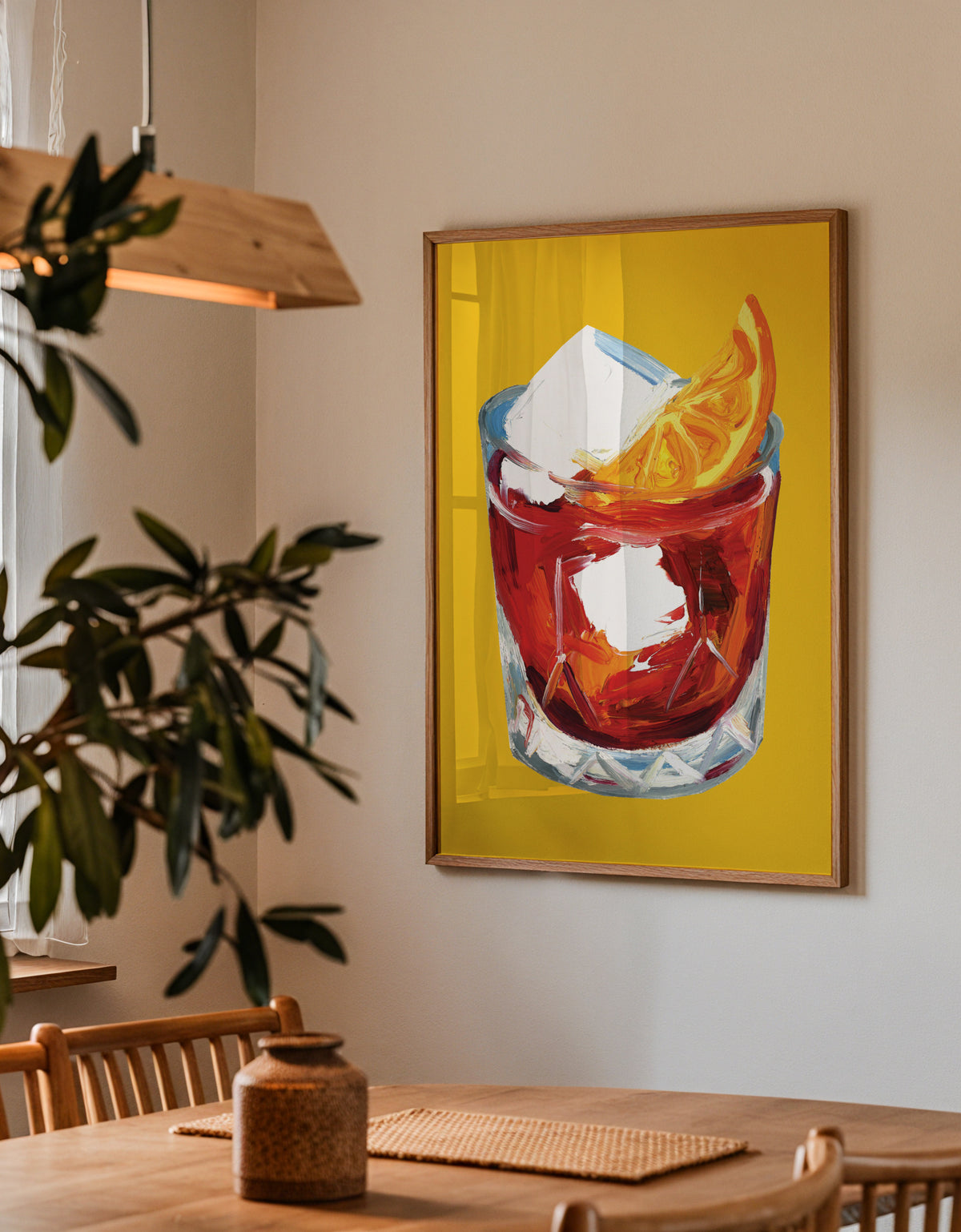 Negroni On Sunshine - Framed poster detail
