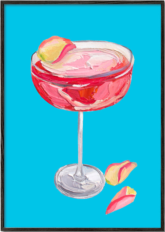 Sparkling Rose Gin Cocktail - Alice Straker