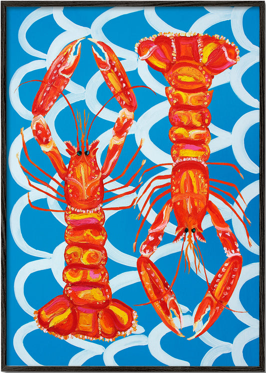 Langoustines On Blue - Alice Straker