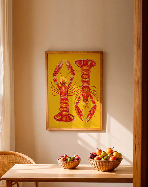 Langoustines On Yellow - Alice Straker