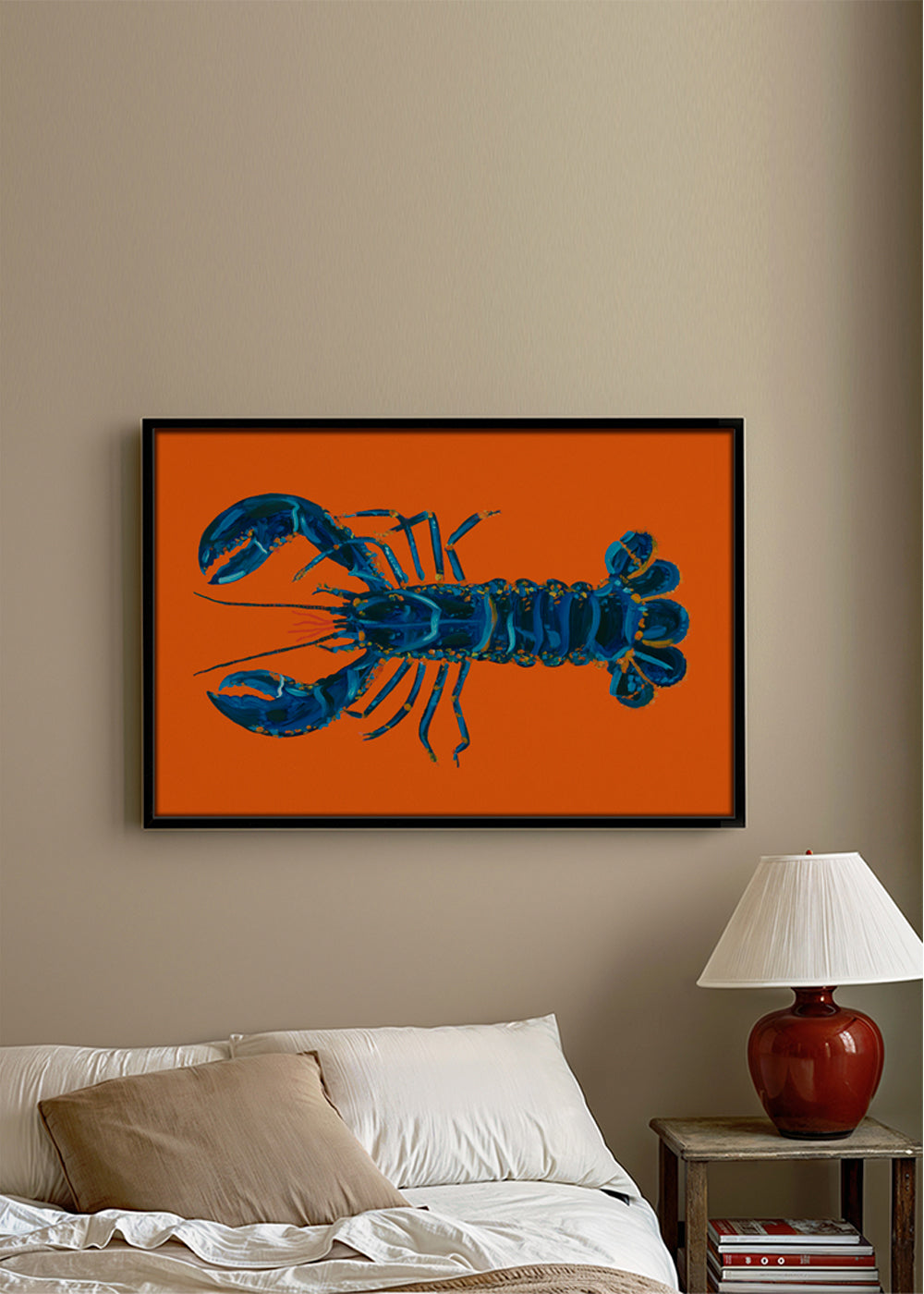 Lobster On Orange - Alice Straker