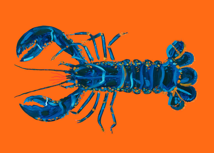 Lobster On Orange - Alice Straker