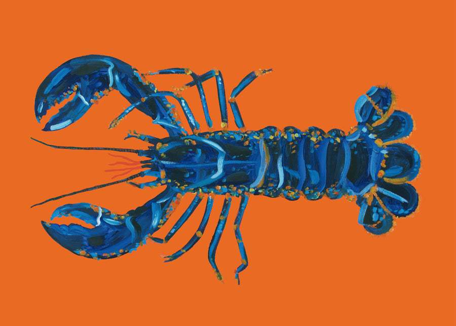 Lobster On Orange - Alice Straker