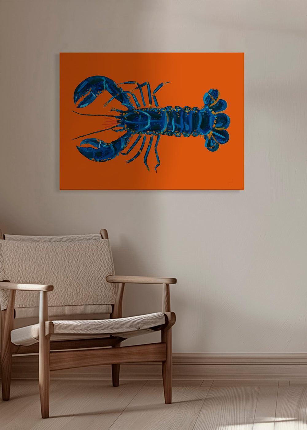 Lobster On Orange - Alice Straker