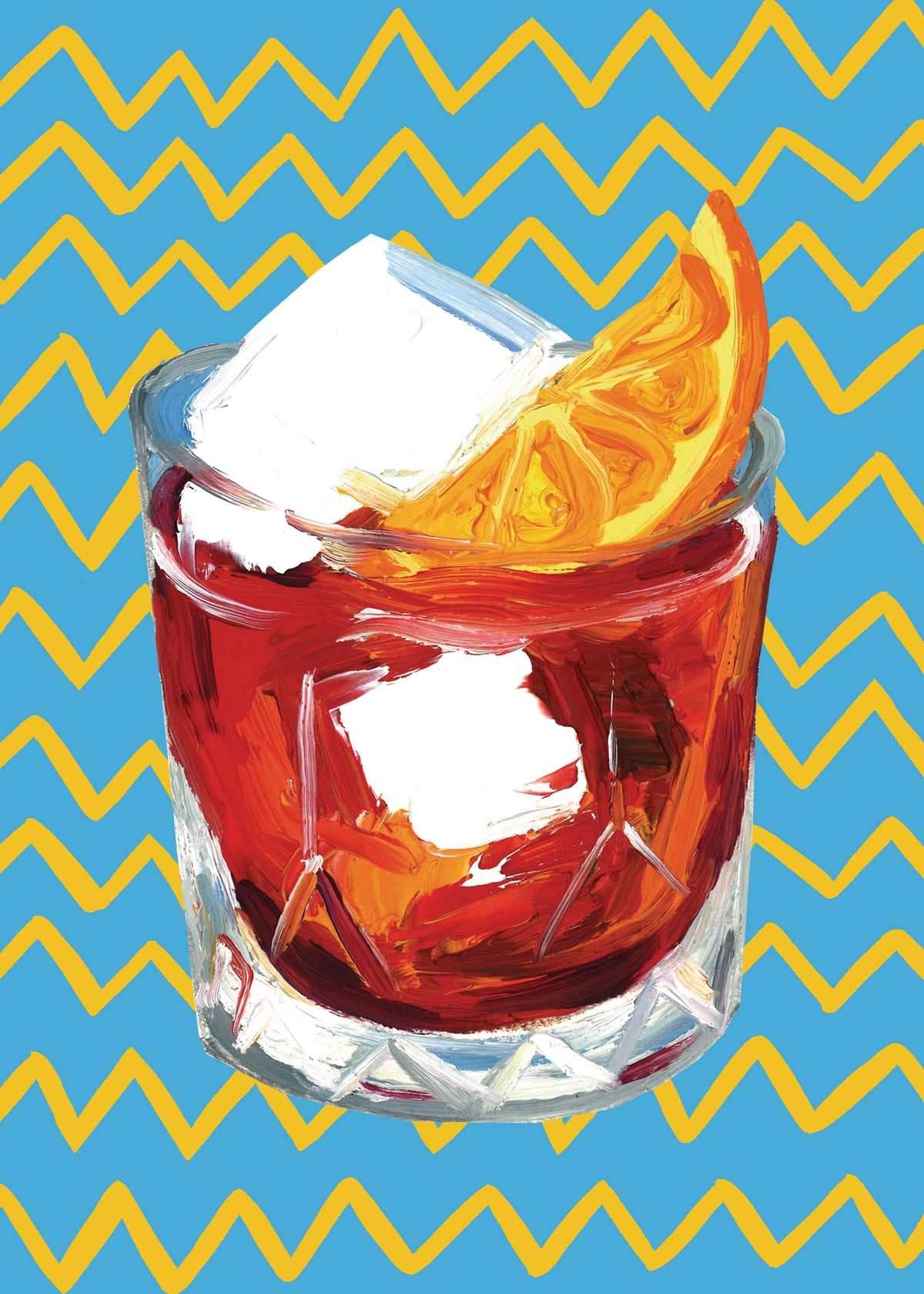 Negroni Blue - Unframed art print