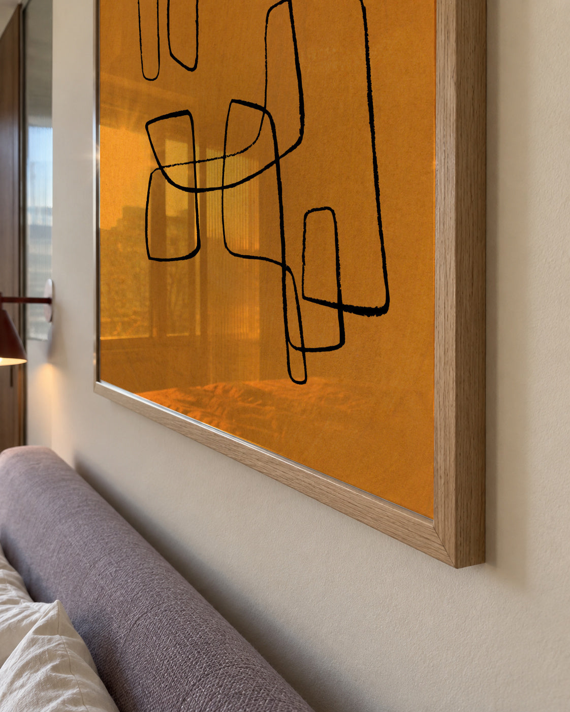 Banana Maze - Framed poster detail